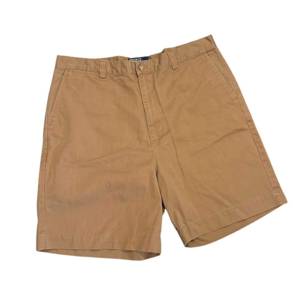 Polo Ralph Lauren Philip Short Mens 38 Khaki Tan Classic Chino Cotton Twill 9"